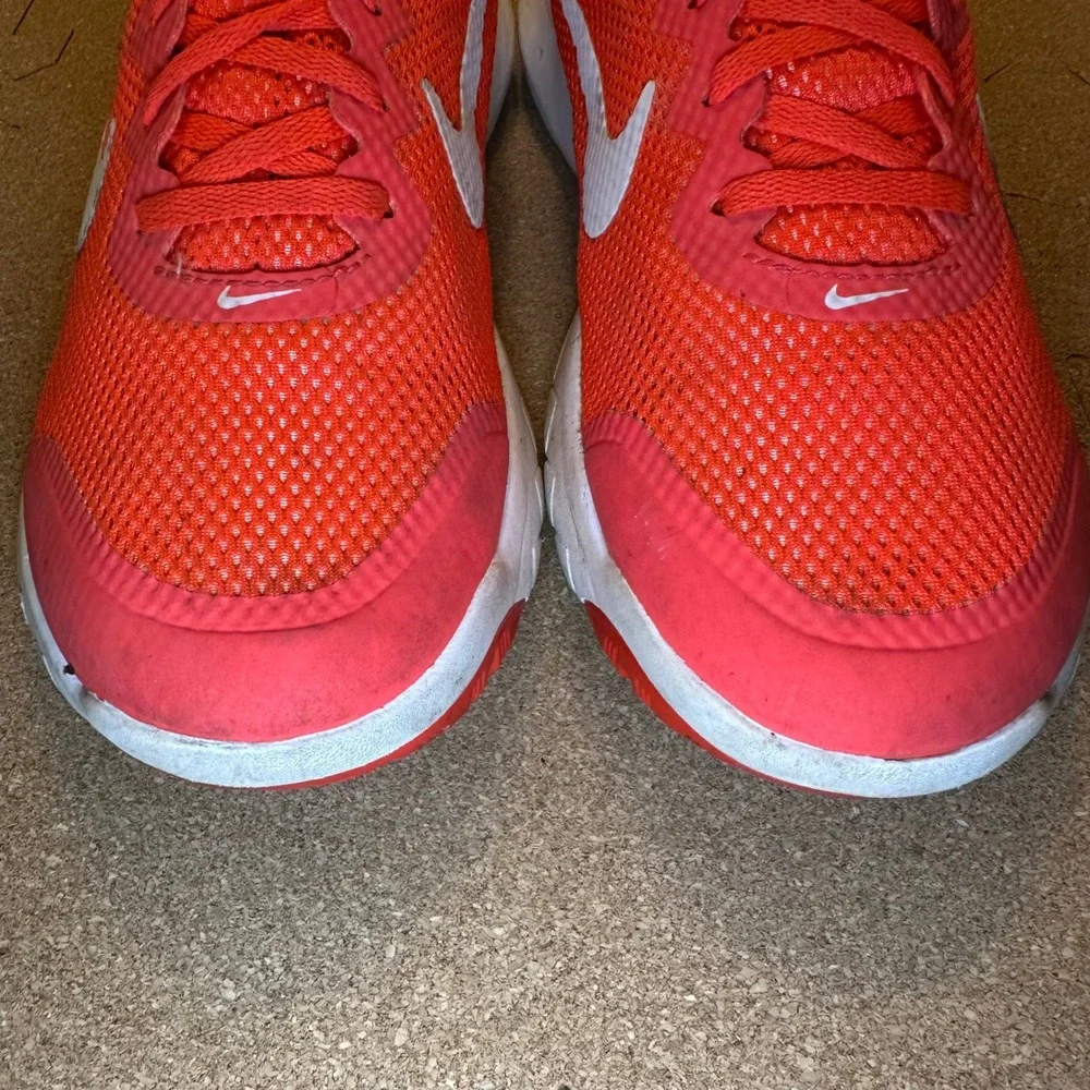 Nike Flex Experience RN 4 Women 9.5 Orange Crimson Running Shoes 749178-602 Mesh